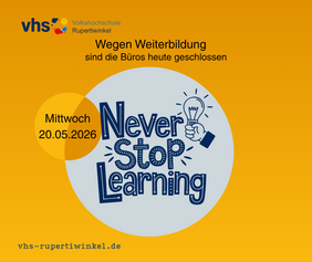 Never stop learning
