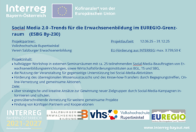 Social Media 2.0 - Interreg Bayern Österreich Kofinanziert von der Europäischen Union
