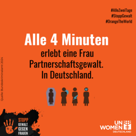 Alle 4 Minuten erlebt eine Frau Partnerschaftsgewalt in Deutschland.  